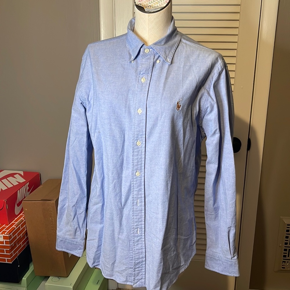 Blue stretch oxford shirt, great condition